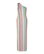 M Missoni Womens One-Shoulder Zig Zag Maxi Dress