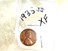 1935  CIRCULATED LINCOLN WHEAT-BACK PENNY - GRADES "EXTREMELY FINE"