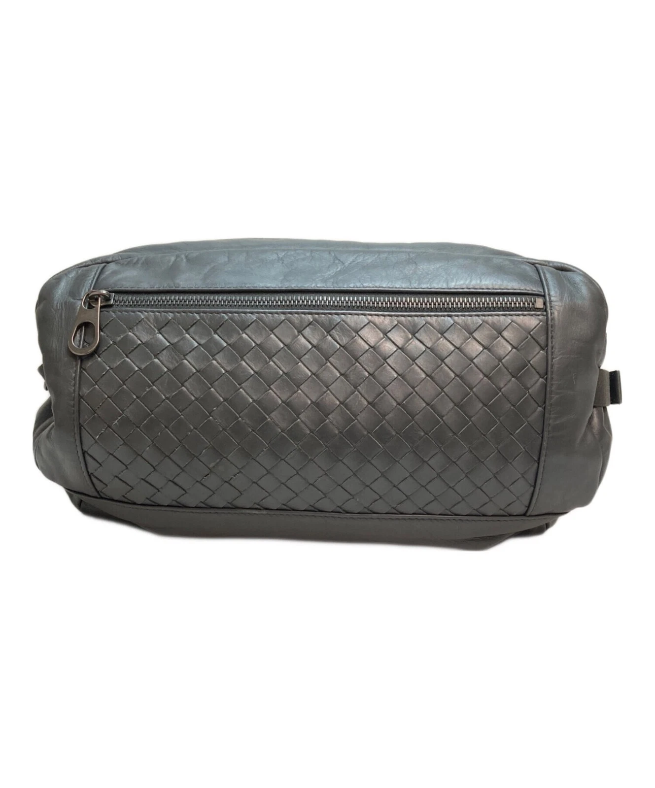 Bottega Veneta — Bottega Veneta  Intrecciato Body Bag 361013 Lambskin Leather Gray SK1155