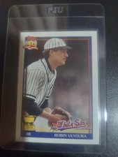 1991 Topps - Robin Ventura #461 Gray Inner Photo Frame At Left; Bold 40th...