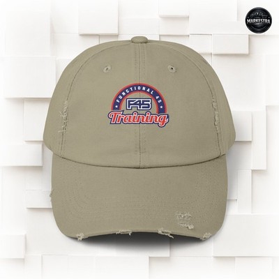 F45 Training Franchise Logo Unisex Distressed Cap