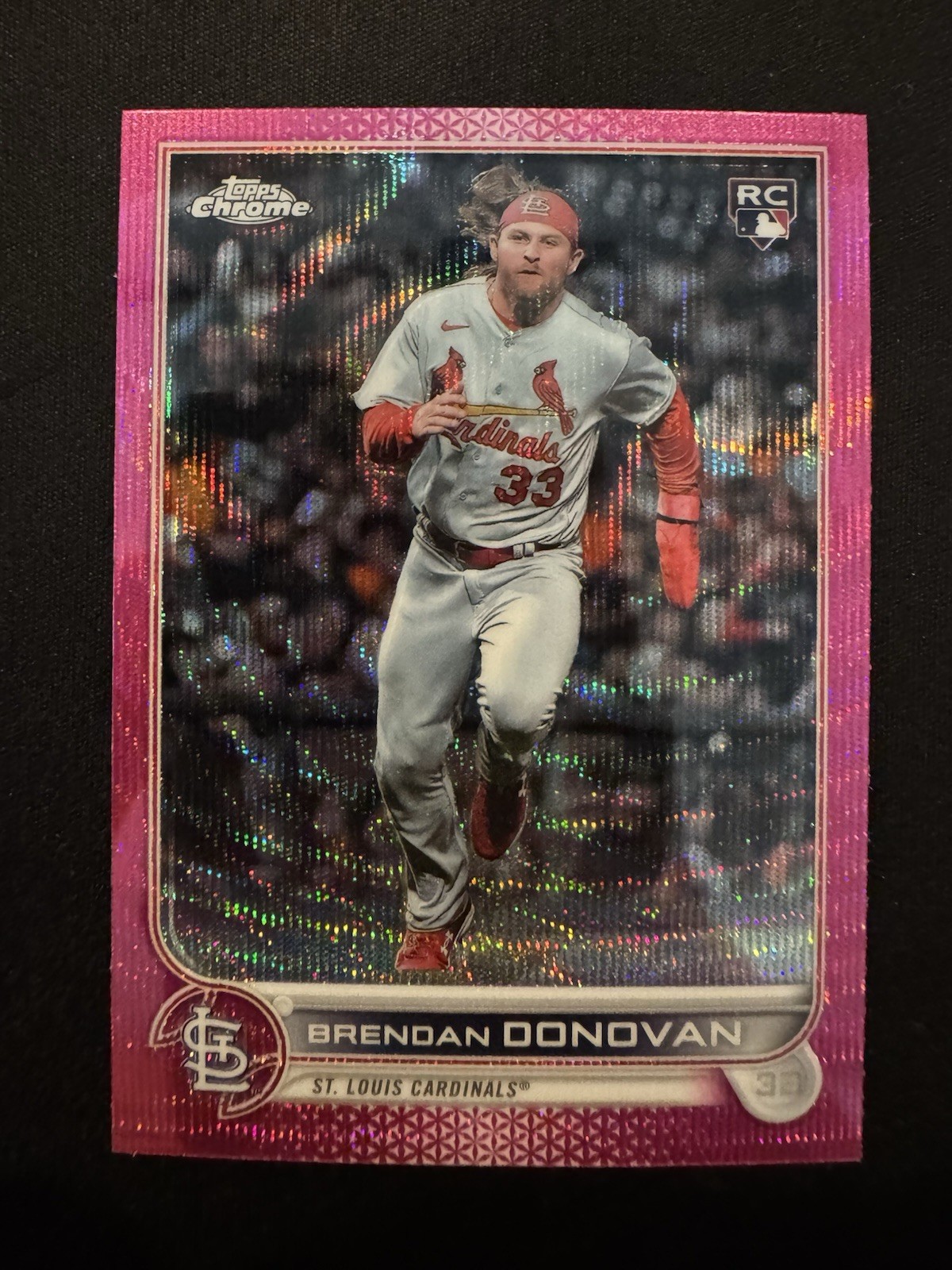 2022 Topps Update Chrome BRENDAN DONOVAN Pink Wave Refractor Rookie RC #USC140