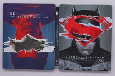 Batman v Superman: Dawn of Justice 2016 Blu-ray 3D Steebook in Schutzfolie