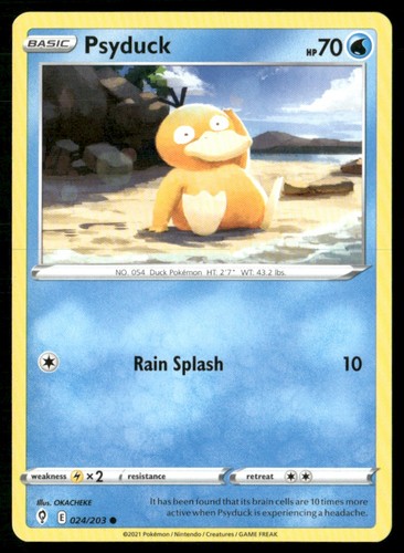 2021 Sword & Shield - Evolving Skies Psyduck Basic/Common #24 - Bild 1 von 2