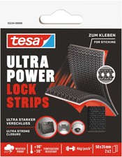 tesa Klettstreifen Ultra Power Lock Strips, 25 mm x 50 mm 1 bis 24 Stk SPARE 60%