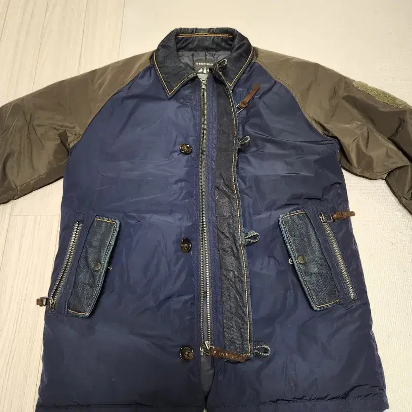 Unique Design Padding Jacket with Denim Details, … - image 3