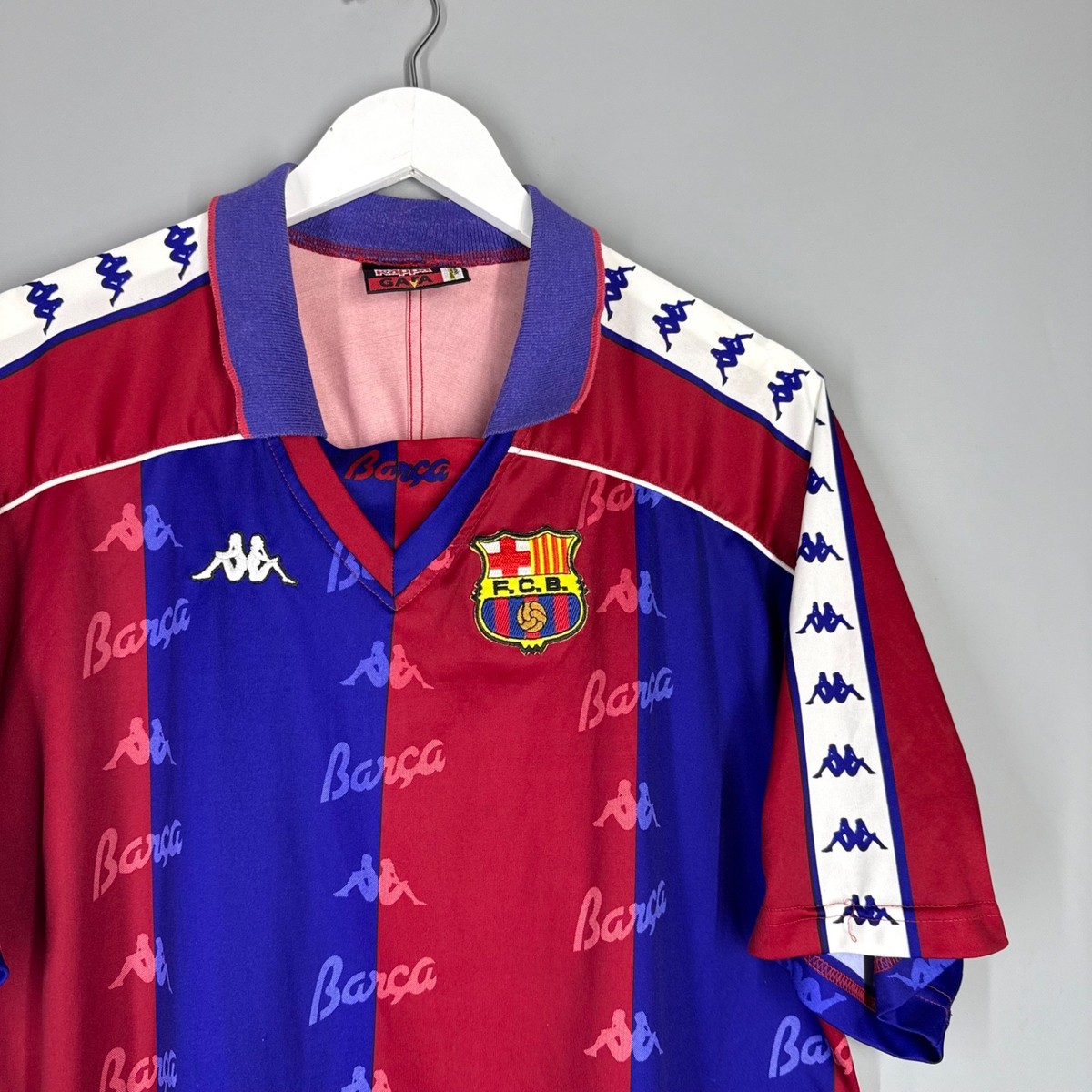 BARCELONA 1992 1995 HOME FOOTBALL SHIRT SOCCER JERSEY KAPPA #10