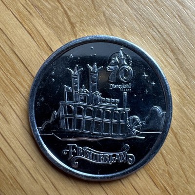 Disneyland 70th Anniversary Frontierland Medallion Coin Walt Disney 