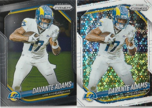 2025 Panini Prizm Davante Adams White Disco & Base Los Angeles Rams | eBay