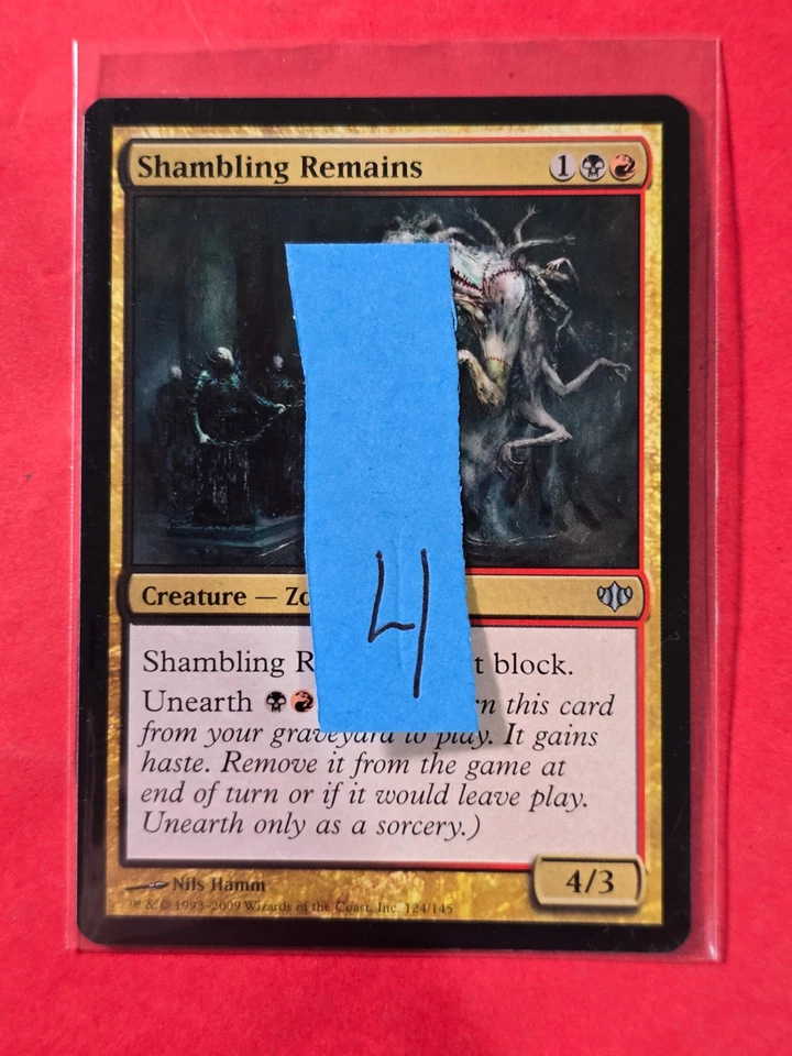2009 Magic The Gathering Conflux #124 Shambling Remains, UC, NF, cd4 - Image 3 of 3