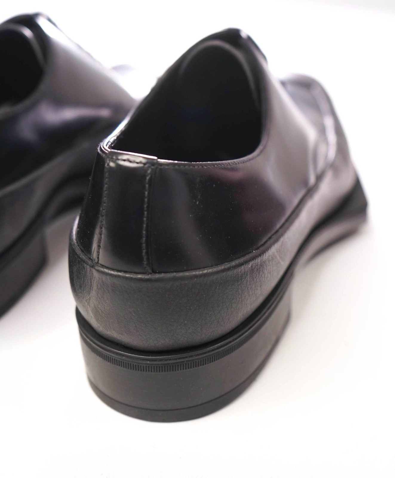 $1,320 PRADA - Black Leather Lug Sole Oxfords - US 13 (12UK) thumbnail 7