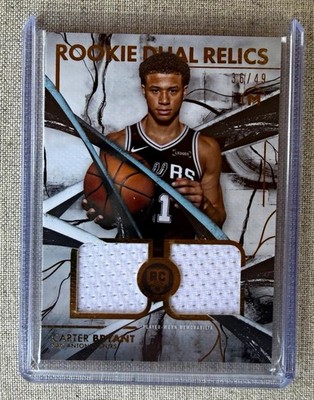 Topps 2026 Topps Motif Carter Bryant Rookie Dual Relics MRD-CB 36/49 Spurs