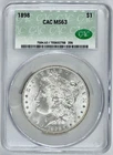 1898 P $1 Morgan Silver Dollar CACG MS 63 CAC Certified