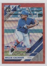 2019 Panini Donruss Optic Red Wave Prizm Willie Calhoun #150 3b3