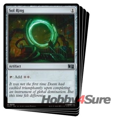 Sol Ring (213) X4 M/NM Magic: The Gathering MTG Marvel Super Heroes Commander