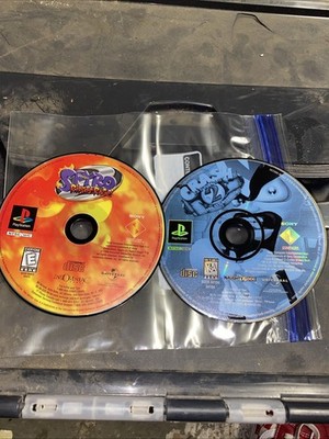 Crash Bandicoot: 2 Cortex Strikes Back+Spyro Ripto's Rage Sony PlayStation 1 Lot