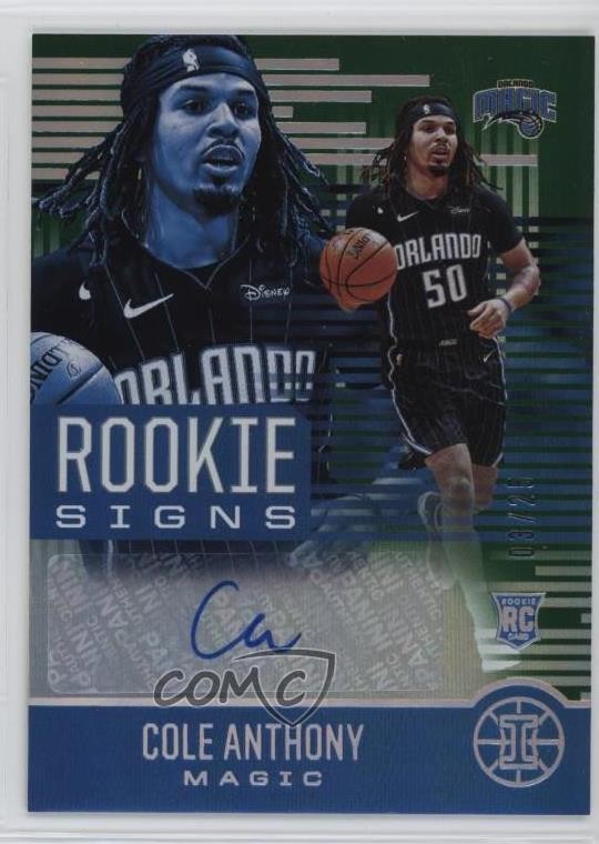 2020-21 Panini Illusions Rookie Signs Cole Anthony #RS-CAN Auto RC 3hd