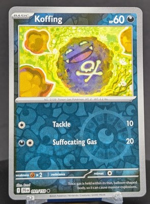 Pokemon Koffing #091/159 English Journey Together Reverse Holo