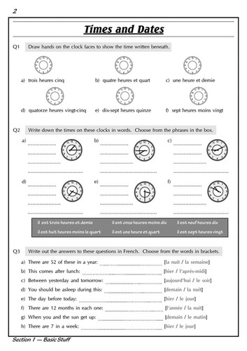 KS3 Years 7-9 French Workbook with Answer CGP - Picture 5 of 12