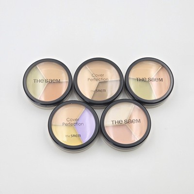[the SAEM] Cover Perfection Triple Pot Concealer / Korean Cosmetics