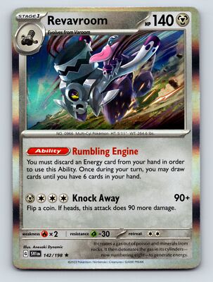 Stage 1 Revavroom HP 140 Rumbling Engine Knock Away Rarity Silver