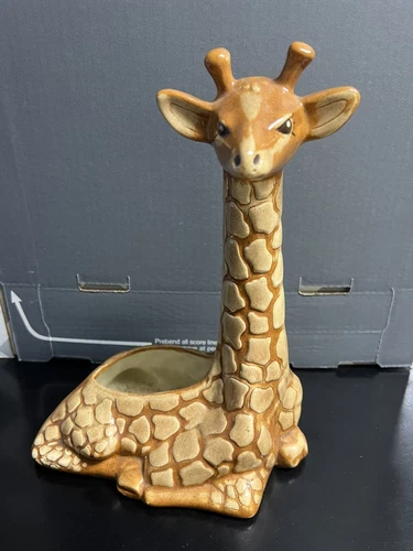 Vintage Red Wing Pottery Mold Perfect Ceramic Giraffe 12” MCM Succulent Planter