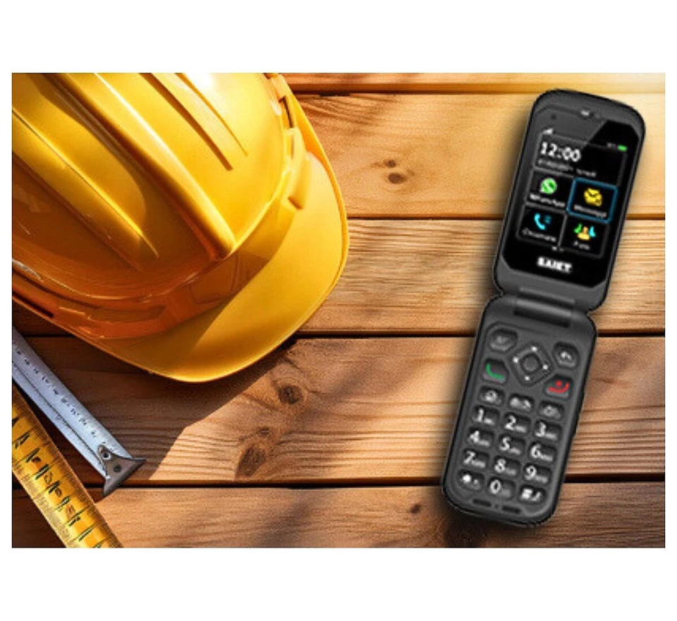 Telefono cellulare per anziani 4G a conchiglia Android telefonino sordi Whatsapp - Immagine 3 di 4