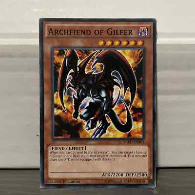 1ST EDITION ARCHFIEND OF GILFER 1996 YGLD-ENB05 YUGIOH CARD (LP/MP) | eBay 1ST EDITION ARCHFIEND OF GILFER 1996 YGLD-ENB05 YUGIOH CARD (LP/MP) | eBay