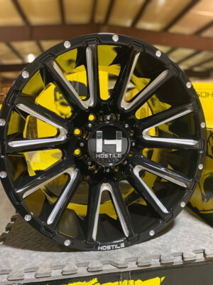 22x10 Hostile Typhoon BladeCut 8-165.1 -25 Offset  125.2 Hub Bore