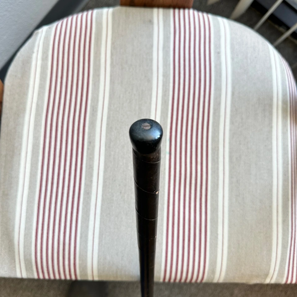 Антикварная оригинальная кожаная ручка Walter Hagen 1920-е вогнутый гикори сэнд-ведж 17 дюймов - Изображение 3 из 4