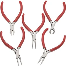5 Chain Round Nose Pliers Cutters Jewelers Beading Jewelry Design & Repair Tool