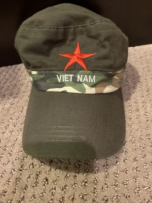 Vietnam Military Cap Olive Flat Hat Che Guevara Red Star