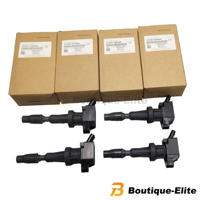 QTY4 Ignition Coil Fits For 17-23 Hyundai Ioniq Kia Niro 27301-03HA0