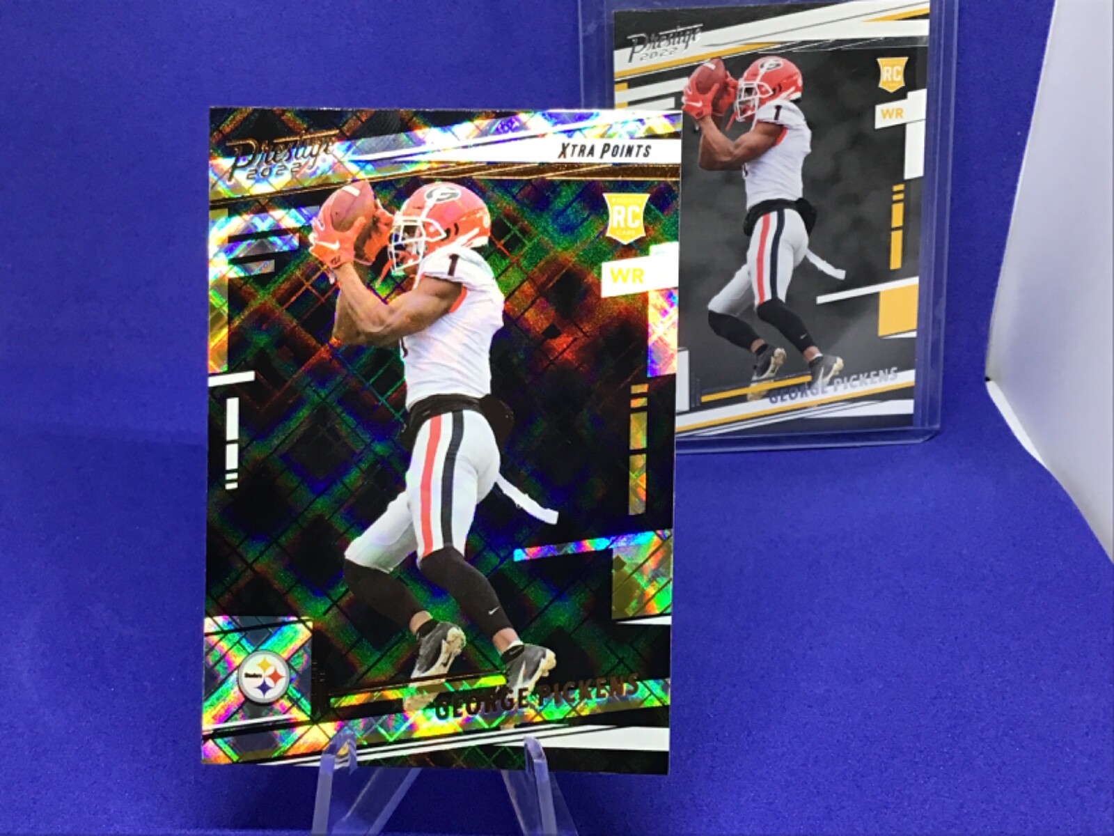 2022 Prestige Football GEORGE PICKENS Xtra Points Diamond Rookie #323 PLUS base!