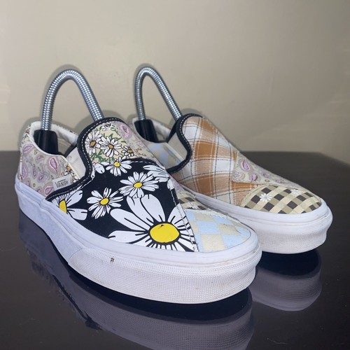 floral and checkered vans