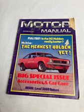 Australian Magazine Vintage MOTOR MANUAL VGC With Advertising Ford 1977 DECEMBER