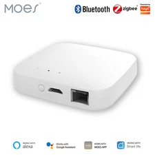 MOES Tuya Smart Multi-Mode Wired Hub ZigBee Bluetooth Mesh Gateway App Remote