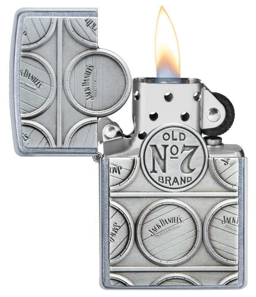 Zippo Windproof Jack Daniel's Emblem Lighter With Surprise, 29817, New In Box