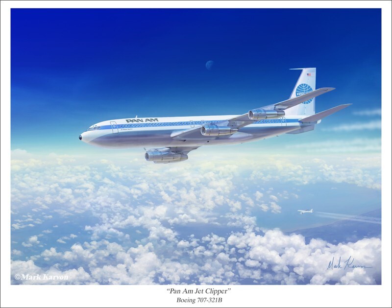 Pan Am Jet Clipper 707 Aviation Art Print 11
