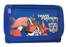 TRANSFORMERS optimus Prime Authentic Licensed Children Trifold Wallet - Blue