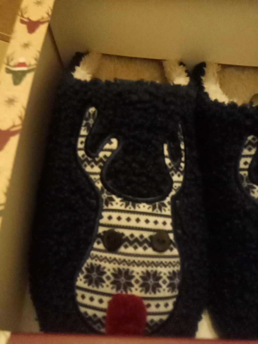Totes reindeer slippers sale