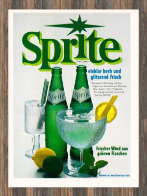 Sprite - Reklame Werbeanzeige Original-Werbung 1968 (2)