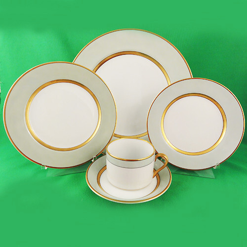 RENAISSANCE MINT GREEN by Fitz & Floyd 5 Piece Setting NEW NEVER