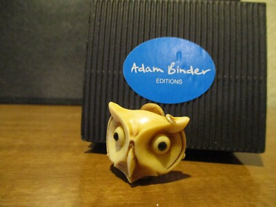 Harmony Kingdom Artist Adam Binder Owl Mask Netsuke Series