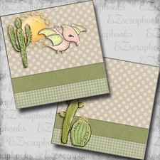 Cute Pterodactyl NPM - 2 Premade Scrapbook Pages - EZ Layout 5985