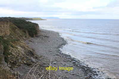 Photo 12x8 Cliff collapse at Hinkley Point Burton  c2017