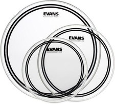 Evans EC2 Clear Tom Pack - 10, 12, and 16 Hea...