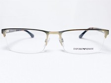 NEW Emporio Armani EA1028 3002 Mens Matte Pale Gold Eyeglasses Frames 55/18 140