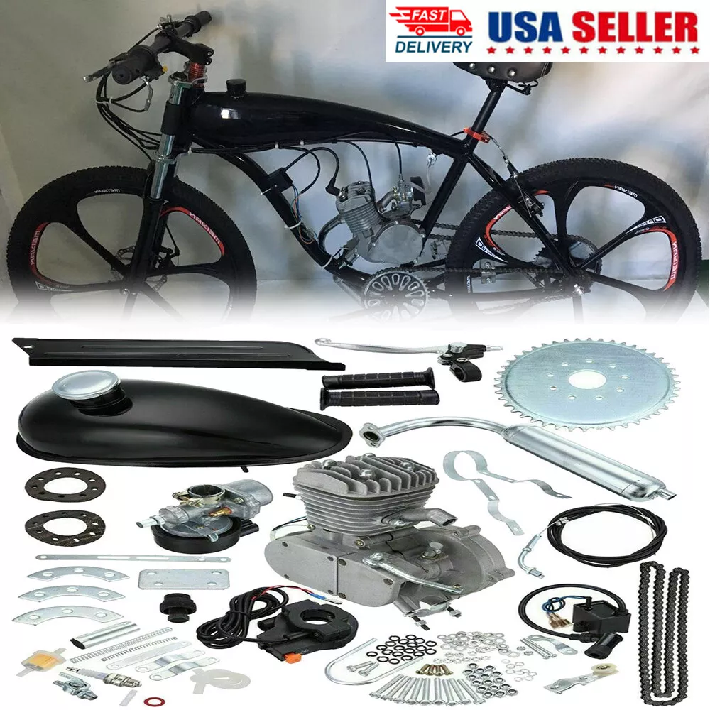 80cc Motorized Bicycle Bike 2 Stroke Gas Engine Motor Kit Diy