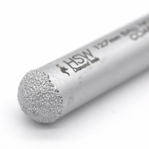 1/2 Zoll (12,7 mm) Vakuum gelötete Diamant Abtropffläche Nut Riffelung Router Bit - grob - Bild 3 von 3